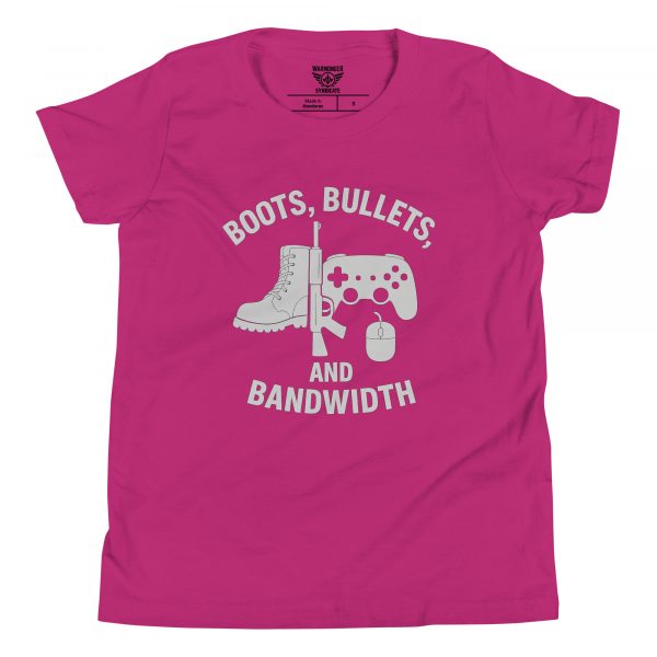 Boots, Bullets, and Bandwidth Tee | Youth Premium | S-XL