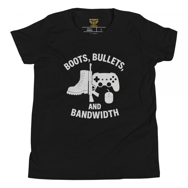 Boots, Bullets, and Bandwidth Tee | Youth Premium | S-XL