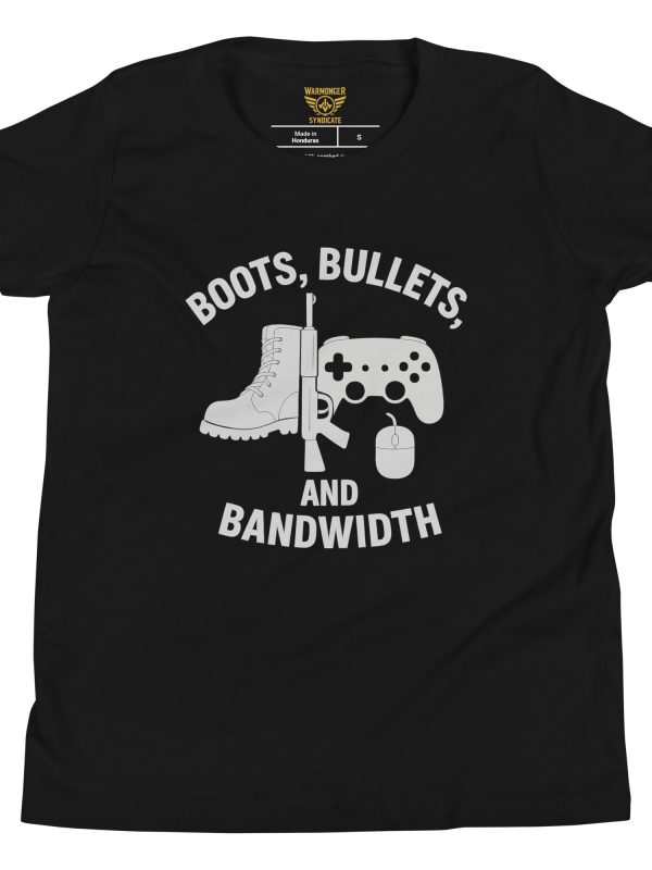 Boots, Bullets, and Bandwidth Tee | Youth Premium | S-XL