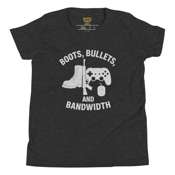 Boots, Bullets, and Bandwidth Tee | Youth Premium | S-XL