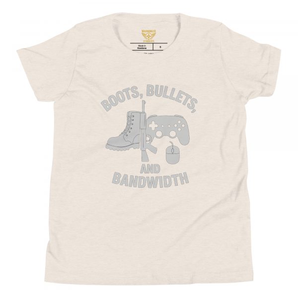 Boots, Bullets, and Bandwidth Tee | Youth Premium | S-XL