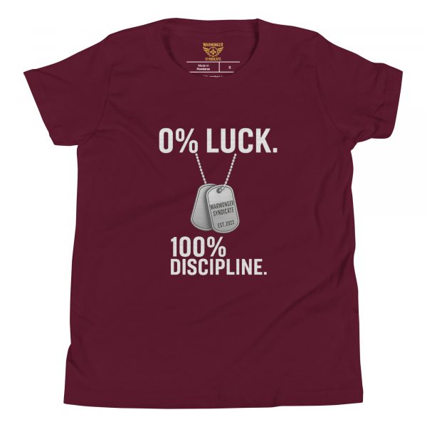 0% Luck 100% Discipline Tee | Youth Premium | S-XL