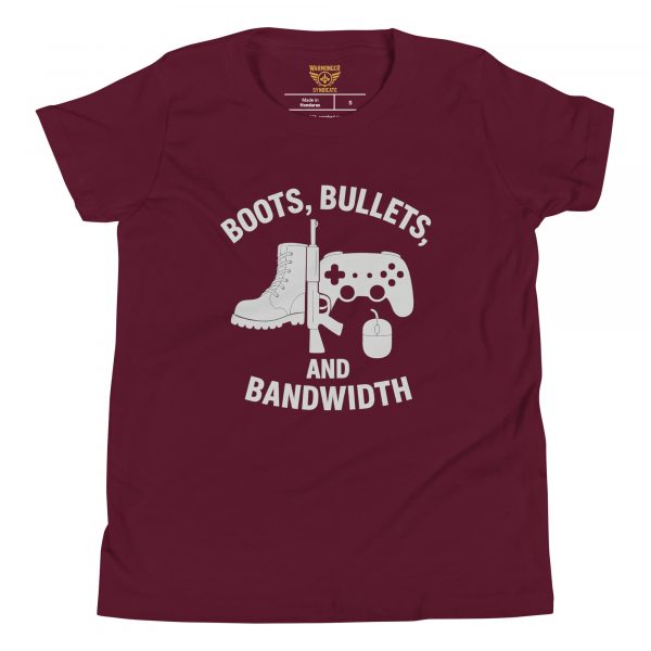 Boots, Bullets, and Bandwidth Tee | Youth Premium | S-XL
