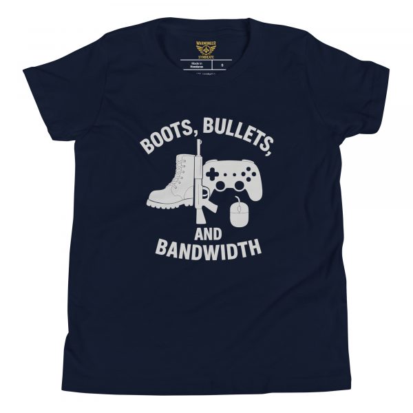 Boots, Bullets, and Bandwidth Tee | Youth Premium | S-XL