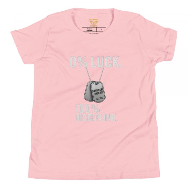 0% Luck 100% Discipline Tee | Youth Premium | S-XL
