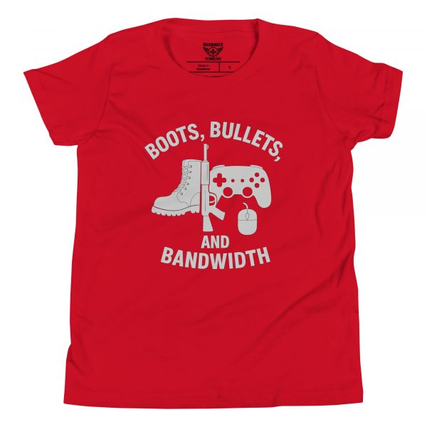 Boots, Bullets, and Bandwidth Tee | Youth Premium | S-XL