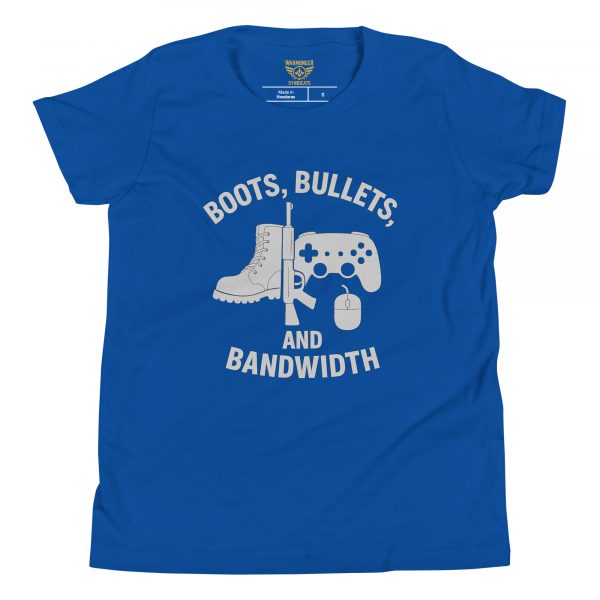Boots, Bullets, and Bandwidth Tee | Youth Premium | S-XL