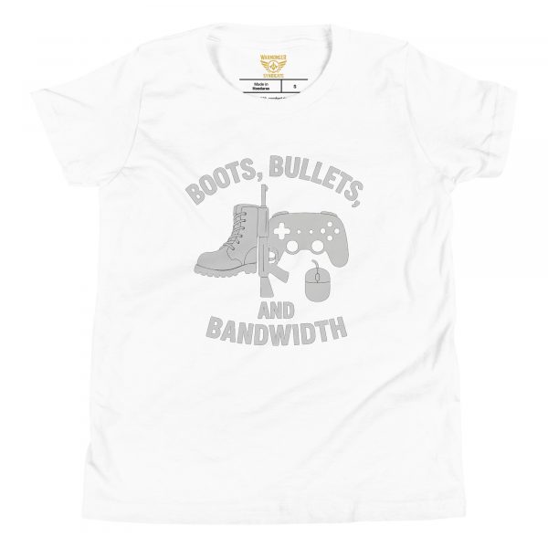 Boots, Bullets, and Bandwidth Tee | Youth Premium | S-XL