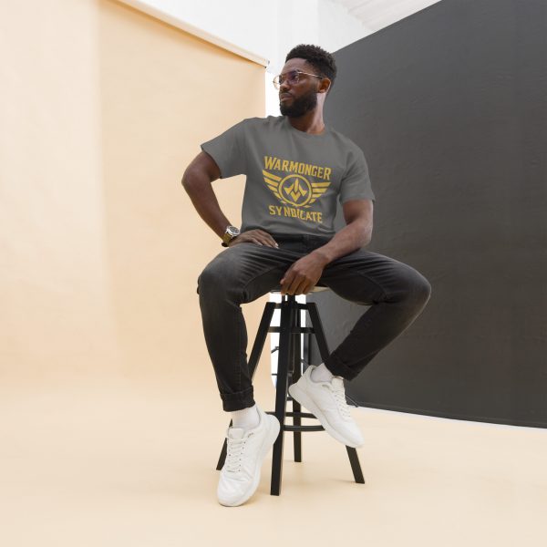 unisex-classic-tee-charcoal-front-6a54509633a58.jpg WMS Brand T-Shirt | Gold | Classic