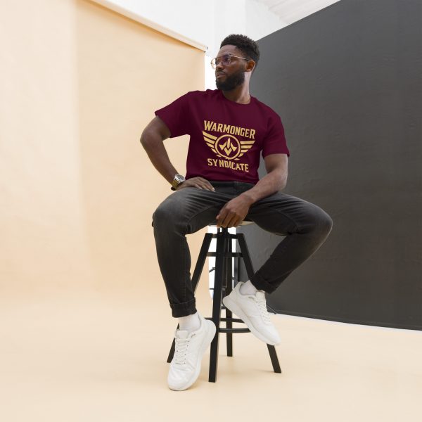 unisex-classic-tee-maroon-front-6a54509633c02.jpg WMS Brand T-Shirt | Gold | Classic