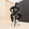 unisex-classic-tee-navy-front-6a54509633cb7.jpg WMS Brand T-Shirt | Gold | Classic