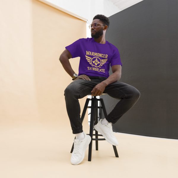 unisex-classic-tee-purple-front-6a54509633d75.jpg WMS Brand T-Shirt | Gold | Classic